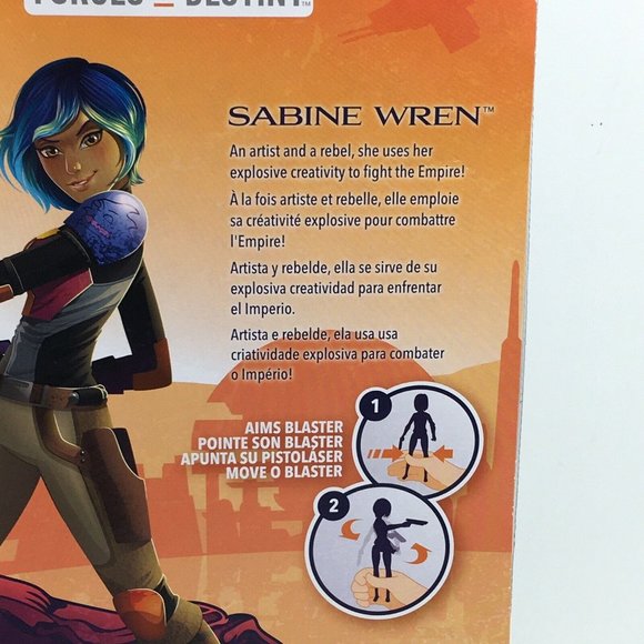 Star Wars Forces Of Destiny Sabine Wren 11" Doll Action Figure Hasbro Disney New - Picture 6 of 12